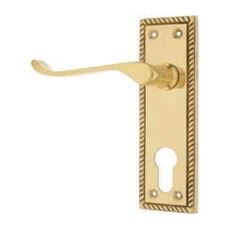 M3K35 - Handle Only Euro Solid Brass